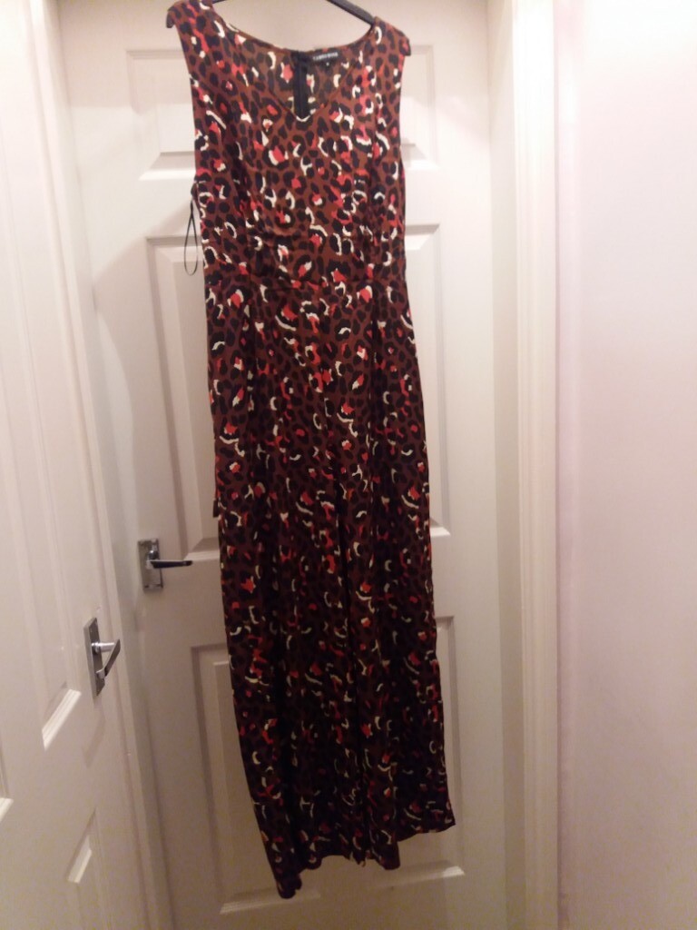 leopard print jumpsuit size 16